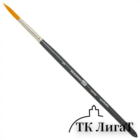 Кисти художественные набор 12 шт. в черном пенале, синтетика, BRAUBERG ART CLASSIC, № 0-14 + веерная, 200966