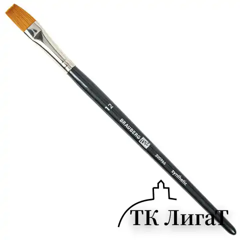Кисти художественные набор 12 шт. в черном пенале, синтетика, BRAUBERG ART CLASSIC, № 0-14 + веерная, 200966