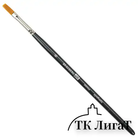 Кисти художественные набор 12 шт. в черном пенале, синтетика, BRAUBERG ART CLASSIC, № 0-14 + веерная, 200966