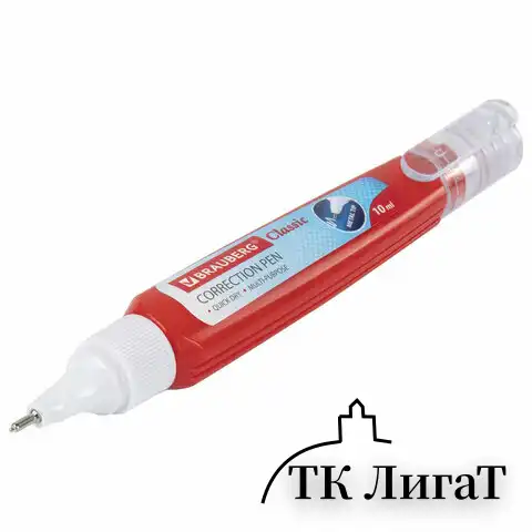 Ручка-корректор BRAUBERG, 10 мл, металлический наконечник, 220618