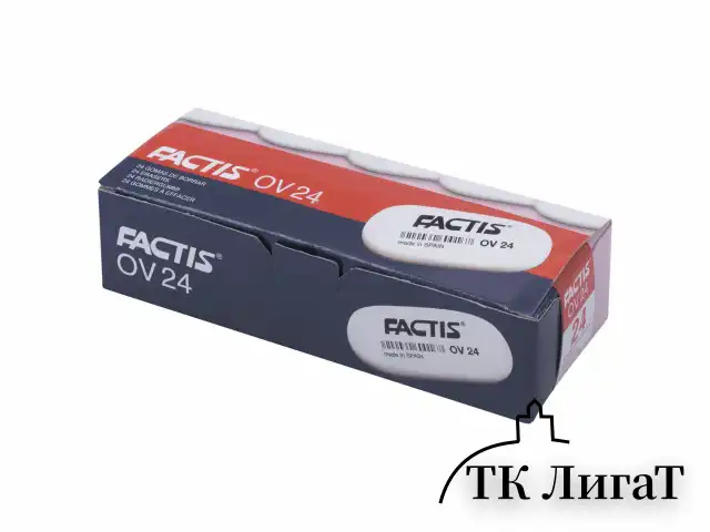 Ластик FACTIS OV 24 (Испания), 49х24х9 мм, цвет ассорти, овальный, мягкий, CMFOV24