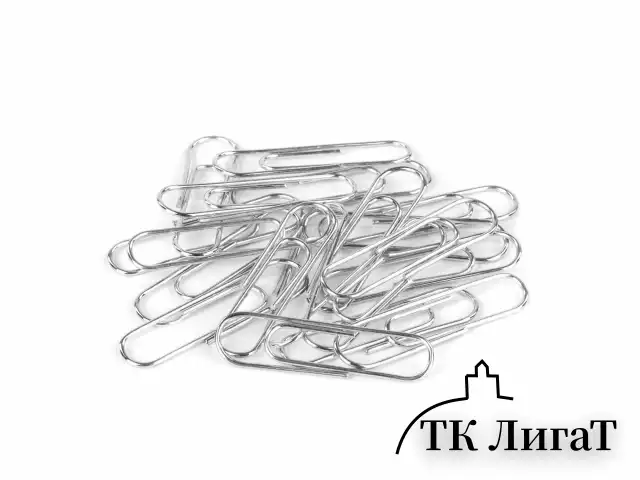 Скрепки BRAUBERG, 28 мм, никелированные, 100 шт., в картонной коробке, Россия, 221523