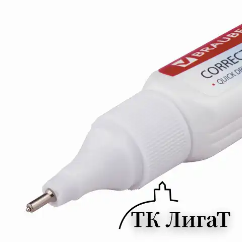 Ручка-корректор BRAUBERG, 9 мл, металлический наконечник, 221675