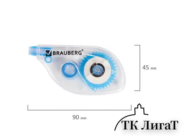 Корректирующая лента BRAUBERG, 5 мм х 6 м, в блистере, 221685