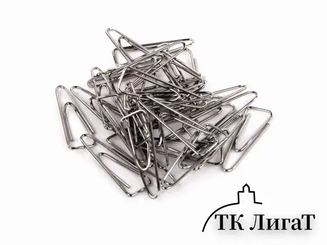 Скрепки ОФИСНАЯ ПЛАНЕТА, 25 мм, никелированные, треугольные, 100 шт., в картонной коробке, 222043