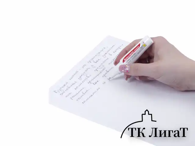Ручка-корректор BRAUBERG "Standard", 7 мл, металлический наконечник, в упаковке с подвесом, 222058
