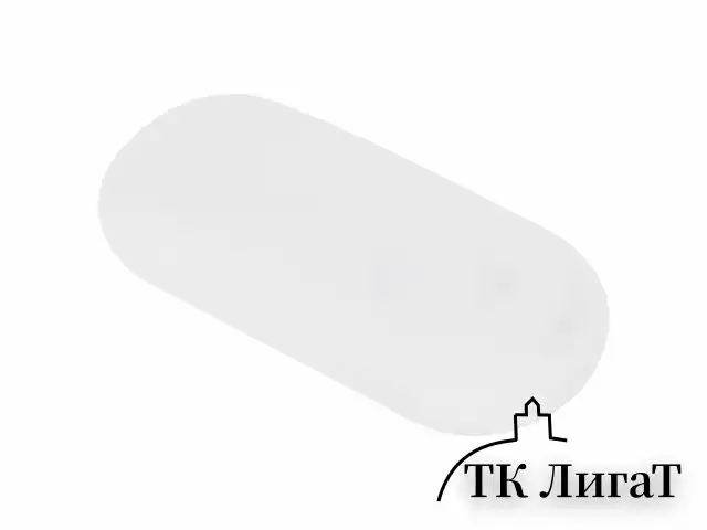 Ластик BRAUBERG, 55х23х10 мм, белый, овальный, 222471