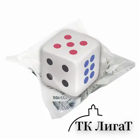 Ластик BRAUBERG "Game", 24х24х24 мм, белый, ассорти, 223605