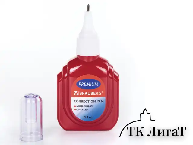 Ручка-корректор BRAUBERG, 13 мл, металлический наконечник, 226819