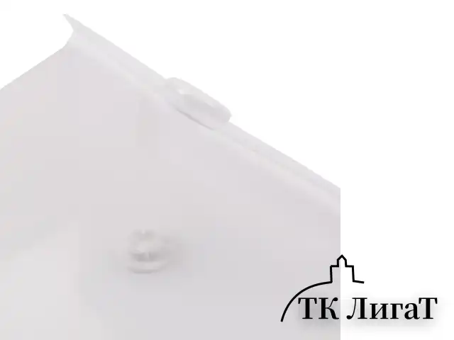 Папка-конверт с кнопкой МАЛОГО ФОРМАТА (74х105 мм), А7 (для визиток), матовая прозрачная, 0,18 мм BRAUBERG, 227325