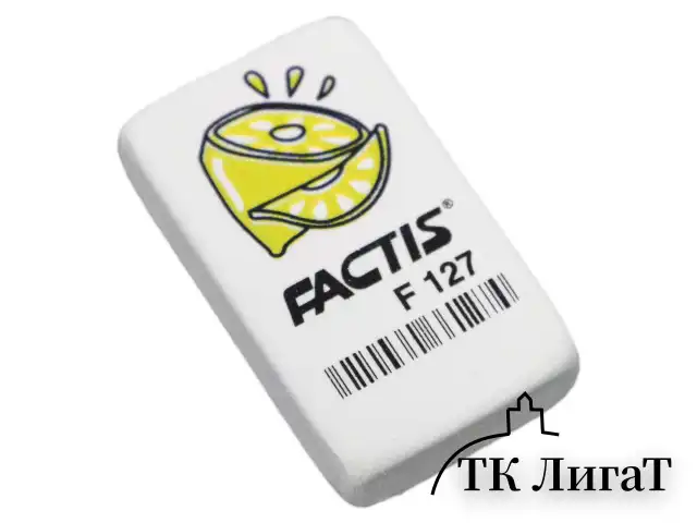 Ластик FACTIS F 127 (Испания), 40х24х10 мм, ассорти, прямоугольный, мягкий, CNFF127.