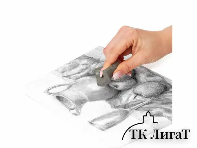 Ластик-клячка художественный FACTIS K 20 (Испания), 37х29х10 мм, супермягкий, серый, CCFK20