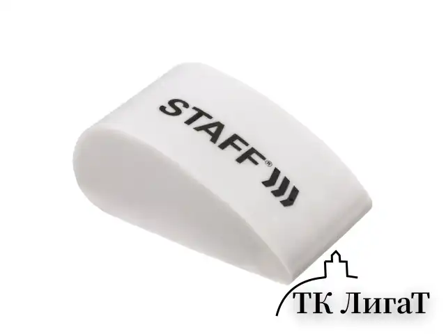 Ластик STAFF "College" PE-070, 38х22х16 мм, в форме капли, цвет белый, 228070