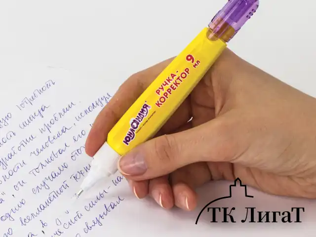 Ручка-корректор ЮНЛАНДИЯ, 9 мл, металлический наконечник, 228432