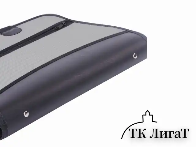 Папка-портфель пластиковая BRAUBERG А4+ (375х305х60 мм), 4 отделения, 2 кармана, серая, 228685