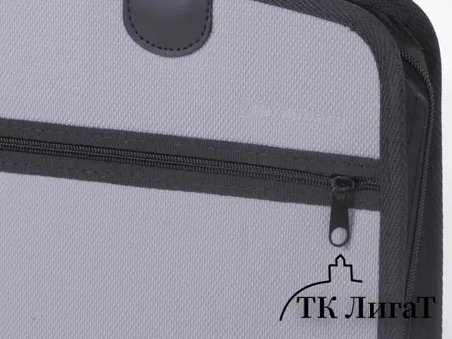 Папка-портфель пластиковая BRAUBERG А4+ (375х305х60 мм), 4 отделения, 2 кармана, серая, 228685