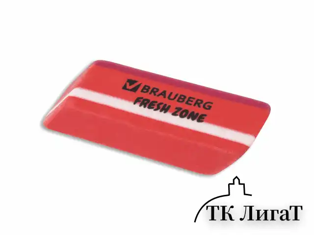 Ластик большой BRAUBERG "Fresh Zone", 60х18х12 мм, цвет ассорти, прямоугольный, скошенный, 228717