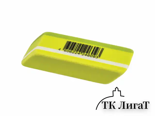 Ластик большой BRAUBERG "Fresh Zone", 60х18х12 мм, цвет ассорти, прямоугольный, скошенный, 228717