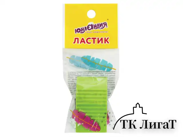 Ластик ЮНЛАНДИЯ "Листочки", 48х27х17 мм, цвет ассорти, 228723