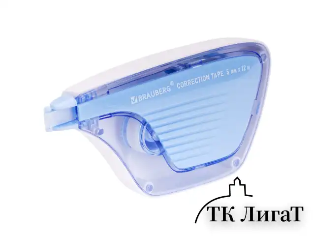 Корректирующая лента BRAUBERG ULTRA, 5 мм х 12 м, корпус бело-голубой, блистер, 229064