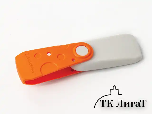Набор ластиков BRAUBERG "FRUITY" 3 шт., 57х24х15 мм, белые, пластиковый футляр ассорти, 229563