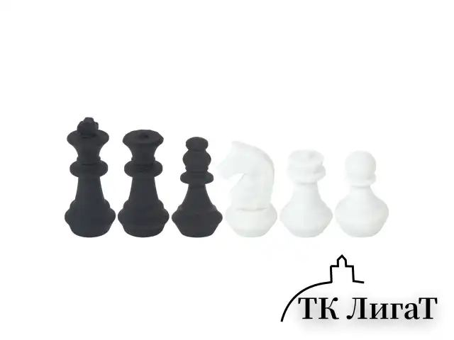 Ластики фигурные ЮНЛАНДИЯ "Шахматы" НАБОР 6 шт., черно-белые, 229593.