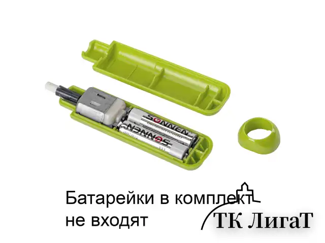 Ластик электрический BRAUBERG JET, питание от 2 батареек ААА, 8 сменных ластиков, салатовый, 229615