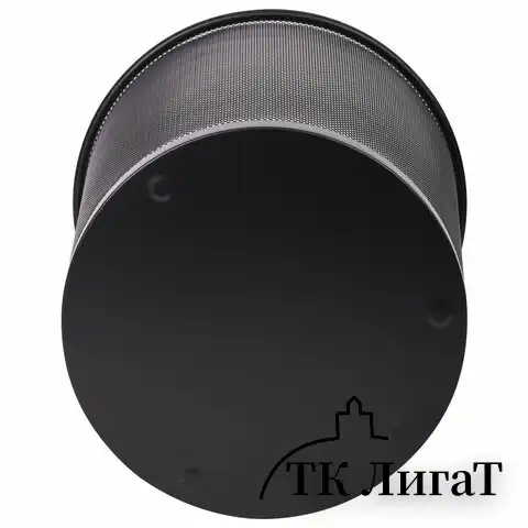 Корзина для бумаг БОЛЬШАЯ, 20 л, металлическая, черная, BRAUBERG "Germanium", 231956