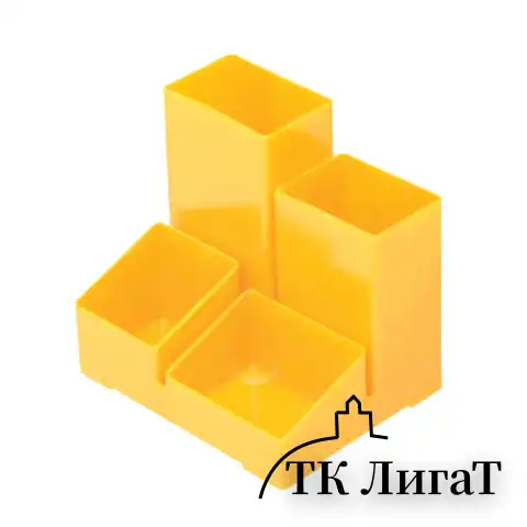 Подставка-органайзер "Юниор", 86х108х102 мм, 4 отделения, ассорти, ОР305