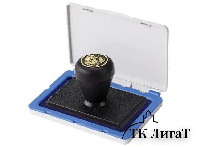 Штемпельная подушка BRAUBERG, 120х90 мм (рабочая поверхность 110х70 мм), синяя краска, 236866