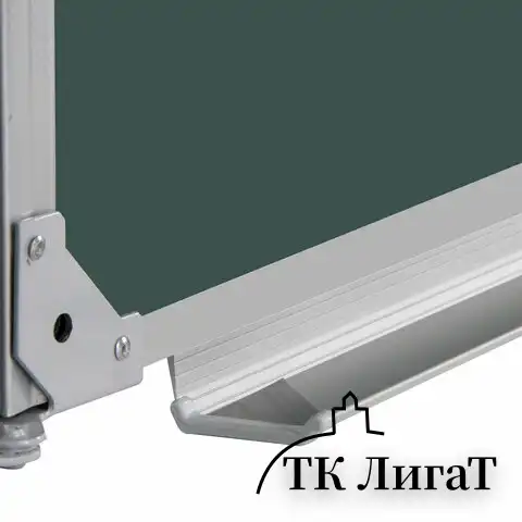Доска для мела магнитная 3-х элементная 100х150/300 см, ДОПОЛНИТЕЛЬНАЯ ЛИНИЯ/КЛЕТКА, зеленая, BRAUBERG, 236972
