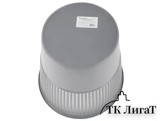 Корзина для бумаг BRAUBERG сетчатая, 9 л, серая, 237002