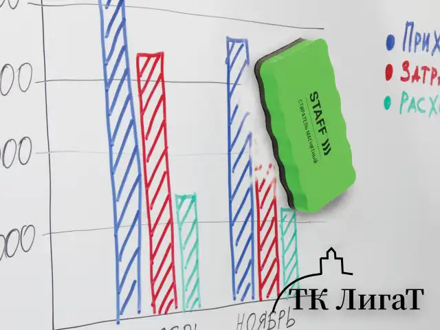 Стиратели магнитные для магнитно-маркерной доски, 57х107 мм, КОМПЛЕКТ 10 ШТ., STAFF "Basic", зеленые, 237510