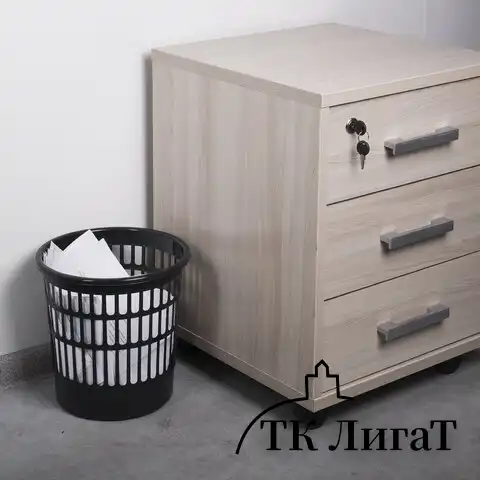 Корзина для бумаг STAFF "Basic" сетчатая, 9 л, черная, 237915