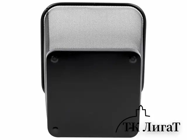 Корзина для бумаг квадратная 14 литров, BRAUBERG "Germanium", металл, черная, 237975