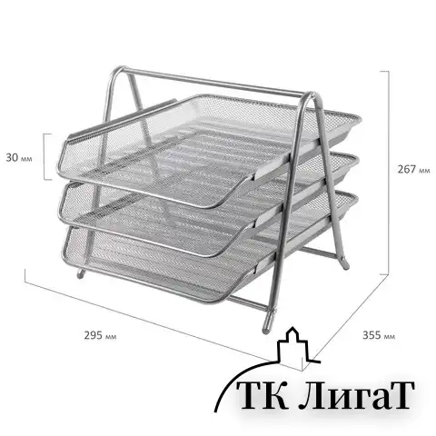 Настольный набор BRAUBERG "Germanium", 6 предметов, серебро, металл, 237986