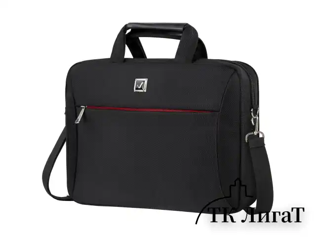 Сумка-портфель BRAUBERG с отделением для ноутбука 15-16", "Control 2", 2 отделения, черная, 41х32х10 см, 240397