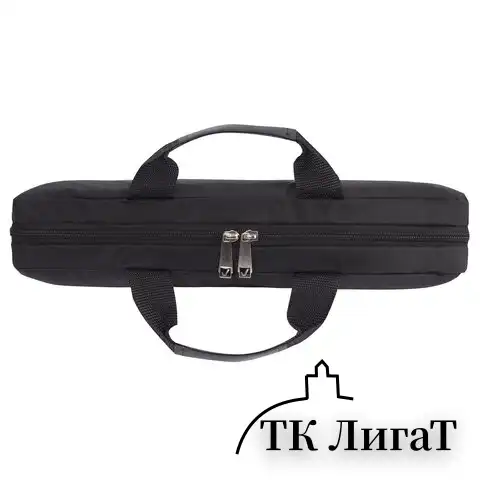 Сумка-портфель BRAUBERG с отделением для ноутбука 15,6", "Tempo", карман, черная, 40х30х4 см, 240453