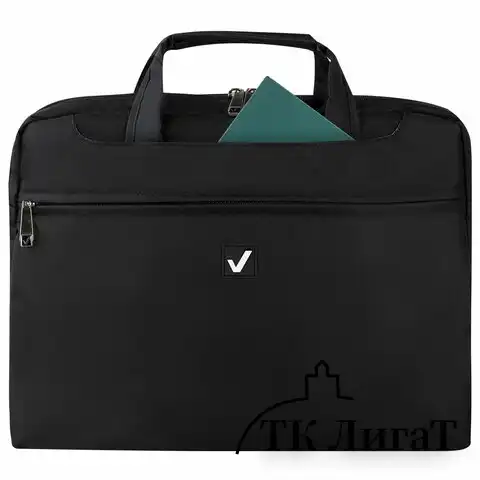Сумка-портфель BRAUBERG с отделением для ноутбука 13-14", "Chance", 3 кармана, черная, 36х28х5 см, 240455