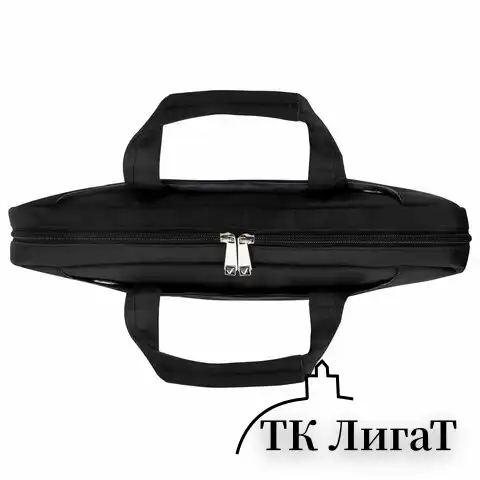 Сумка-портфель BRAUBERG с отделением для ноутбука 13-14", "Chance", 3 кармана, черная, 36х28х5 см, 240455