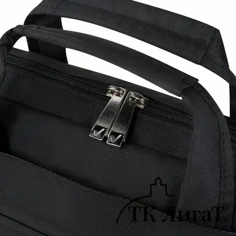 Сумка-портфель BRAUBERG с отделением для ноутбука 13-14", "Chance", 3 кармана, черная, 36х28х5 см, 240455