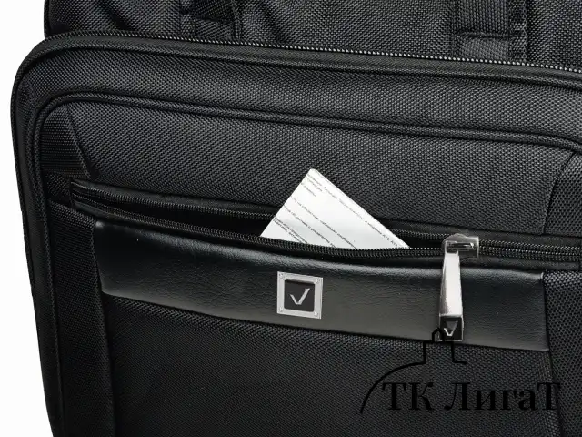 Сумка-портфель BRAUBERG с отделением для ноутбука 15-16", "Quantum", 2 отделения, черная, 41х31х15 см, 240508