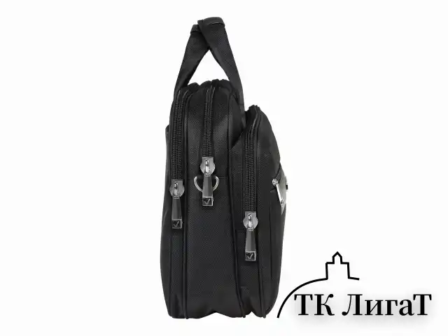 Сумка-портфель BRAUBERG с отделением для ноутбука 15-16", "Quantum", 2 отделения, черная, 41х31х15 см, 240508