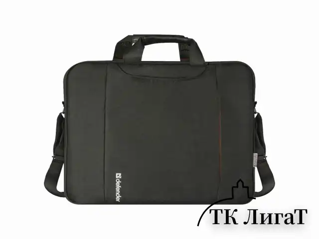 Сумка для ноутбука DEFENDER GEEK 15,6", полиэстер, черная с карманом, 26084