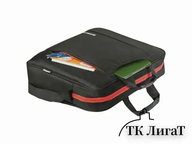 Сумка для ноутбука DEFENDER GEEK 15,6", полиэстер, черная с карманом, 26084