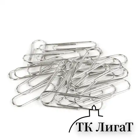 Скрепки BRAUBERG, 33 мм, никелированные, 100 шт., в картонной коробке, 270443