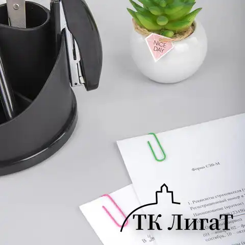 Скрепки BRAUBERG, 33 мм, цветные, 100 шт., в картонной коробке, 270444