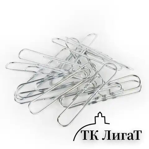 Скрепки большие 50 мм, BRAUBERG, оцинкованные, гофрированные, 50 шт., в картонной коробке, 270446