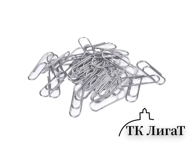 Скрепки STAFF, 28 мм, оцинкованные, 100 шт., в картонной коробке, 270451