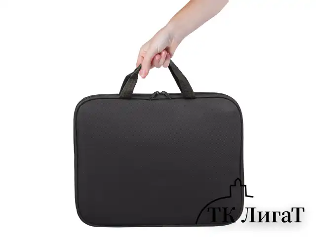 Папка на молнии с ручками STAFF EVERYDAY, А4, полиэстер, черная, 270733